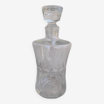 Cut crystal whiskey decanter