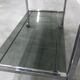 Chrome and smoked glass hi-fi trolley / cabinet 1970