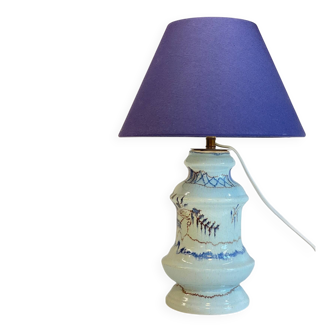 Vintage Blue Ceramic Lamp