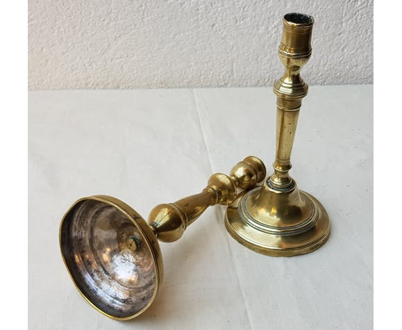 Brass candlestick duo