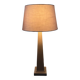 Pair of vintage terracota ceramic column lamps