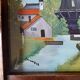 1930s tray, glass, painted wood
