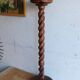 Candlestick / Bolster / Old plant holder in turned wood