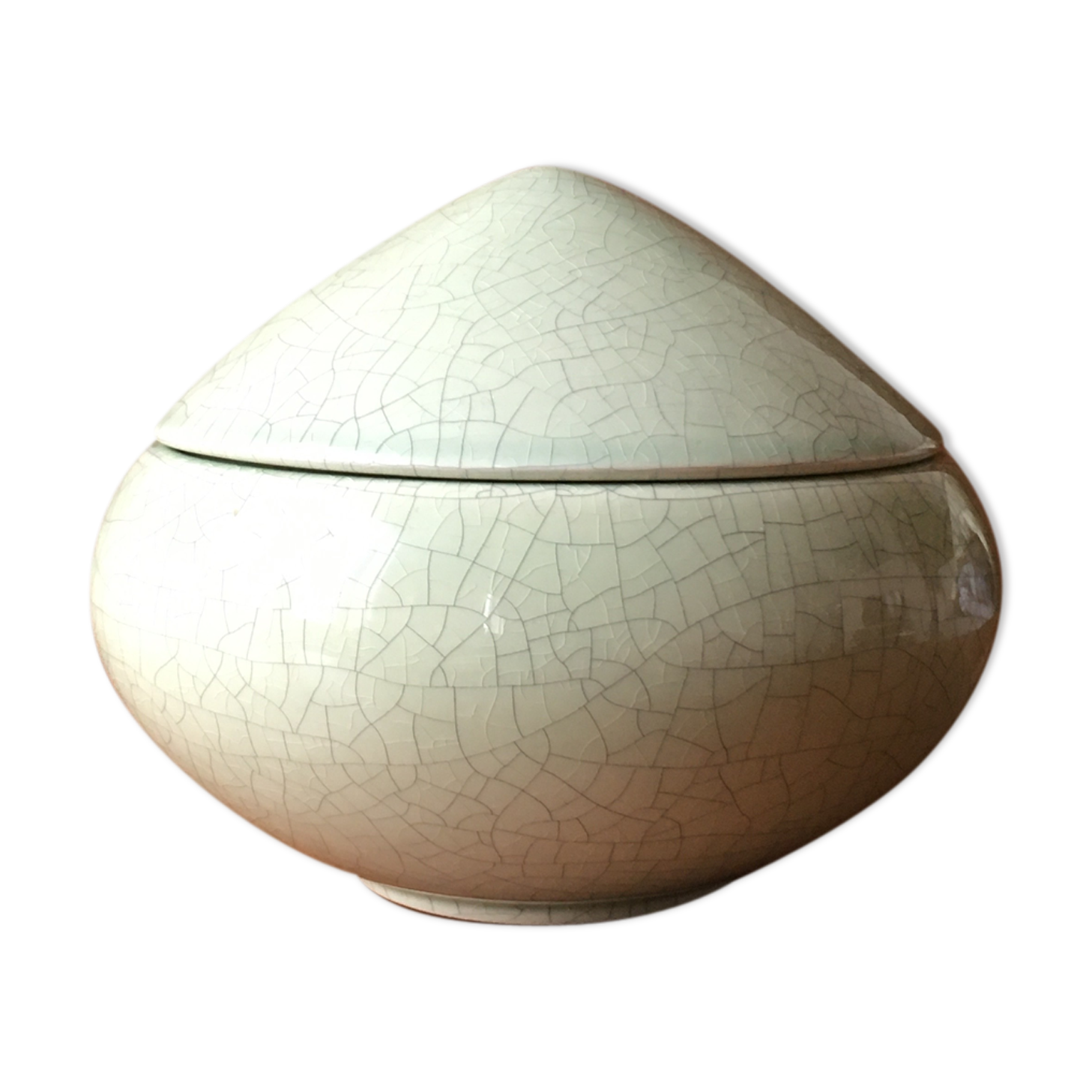 Charolles cracked earthenware box