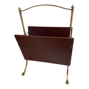Magazine racks with claw feet by Maison Jansen