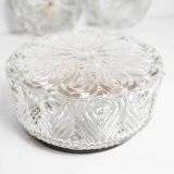 Set of 3 glass ceiling lamps 60