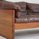 Vintage Danish mid-century sofa in solid teak by Mikael Laursen 1960s
