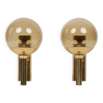 Pair of 2 danish vintage wall lamps by Svend Mejlstrom