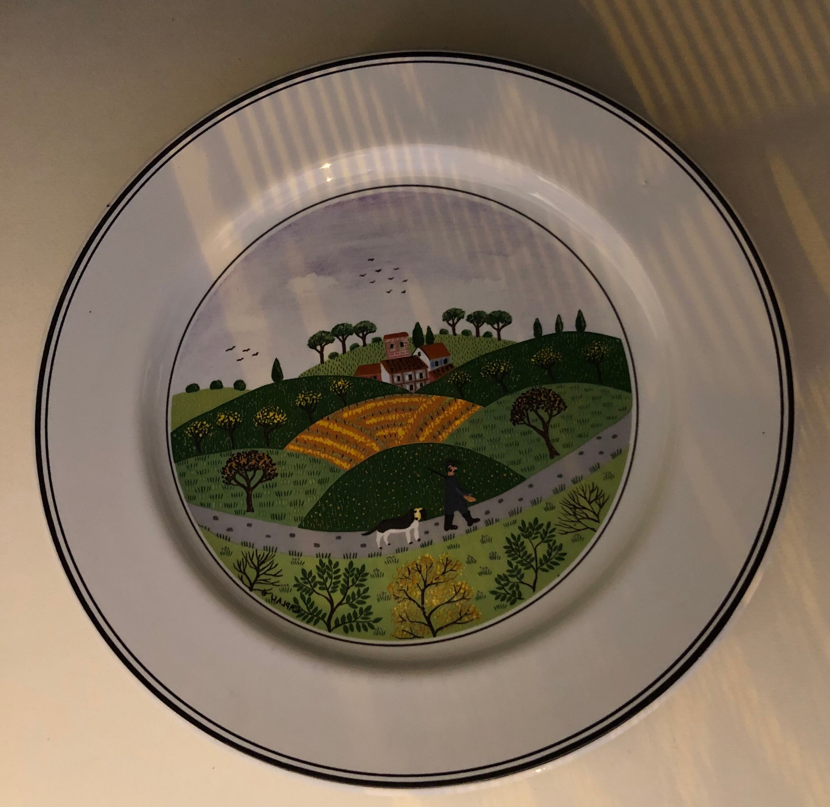 4 plates Villeroy & Boch naïve decorations