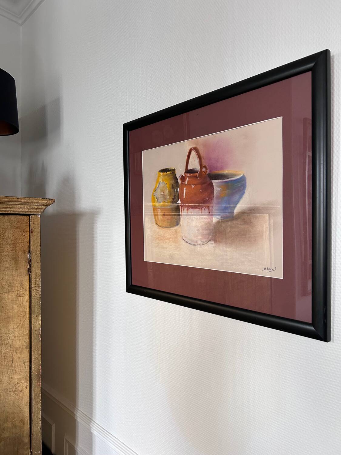 Still life painting pottery