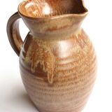 Turned stoneware pitcher