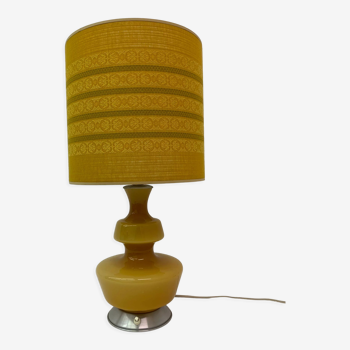 Lampe de table en verre du milieu du siècle par de Rupel , Belgique des années 1970
