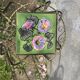 Plant stand, table, in wrought iron and vintage Vallauris ceramic