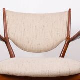 Danish teak and fabric armchair model BO-72, Finn Jhul for Bovirke 1946.