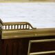 Pair of Mahogany Nightstands with White Carrara Marble in Louis XVI Style