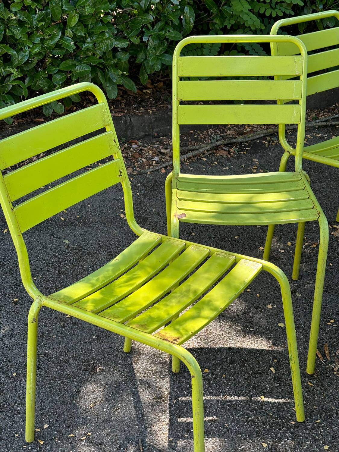 Metal chairs