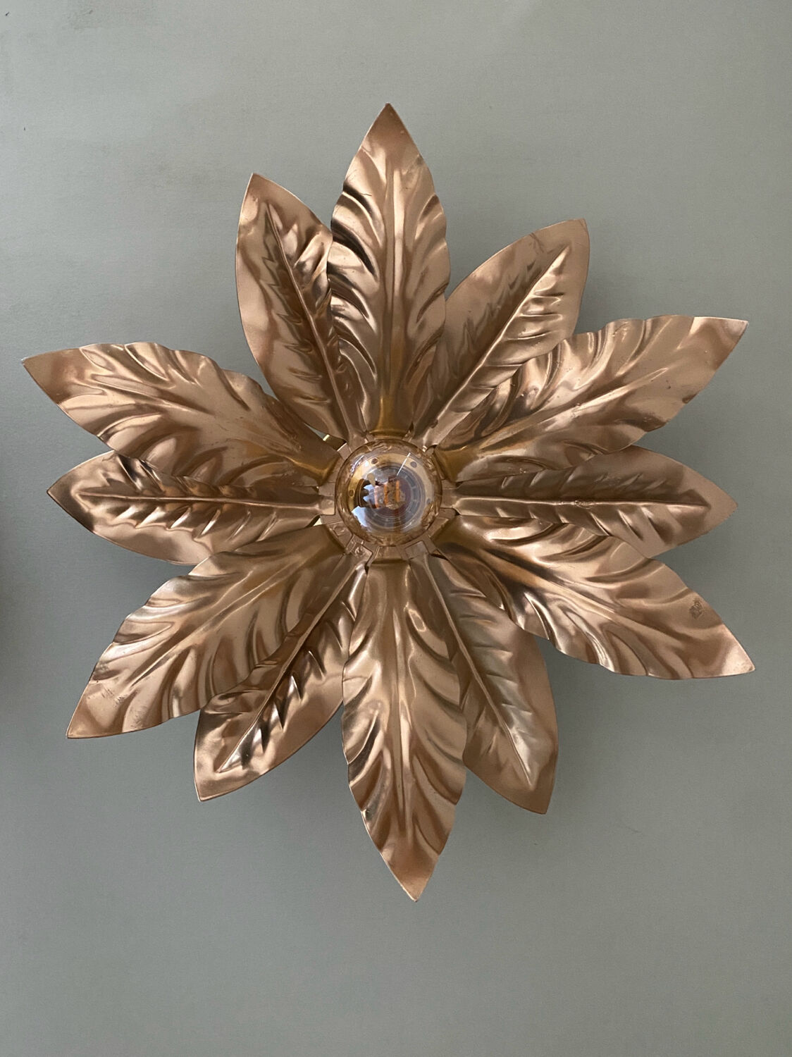 Vintage golden wall light