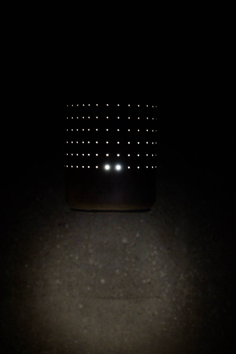 Industrial copper chandelier with patina France 1960