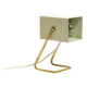 Great Mid Century metal bedside lamp with brass base by Kaiser Leuchten