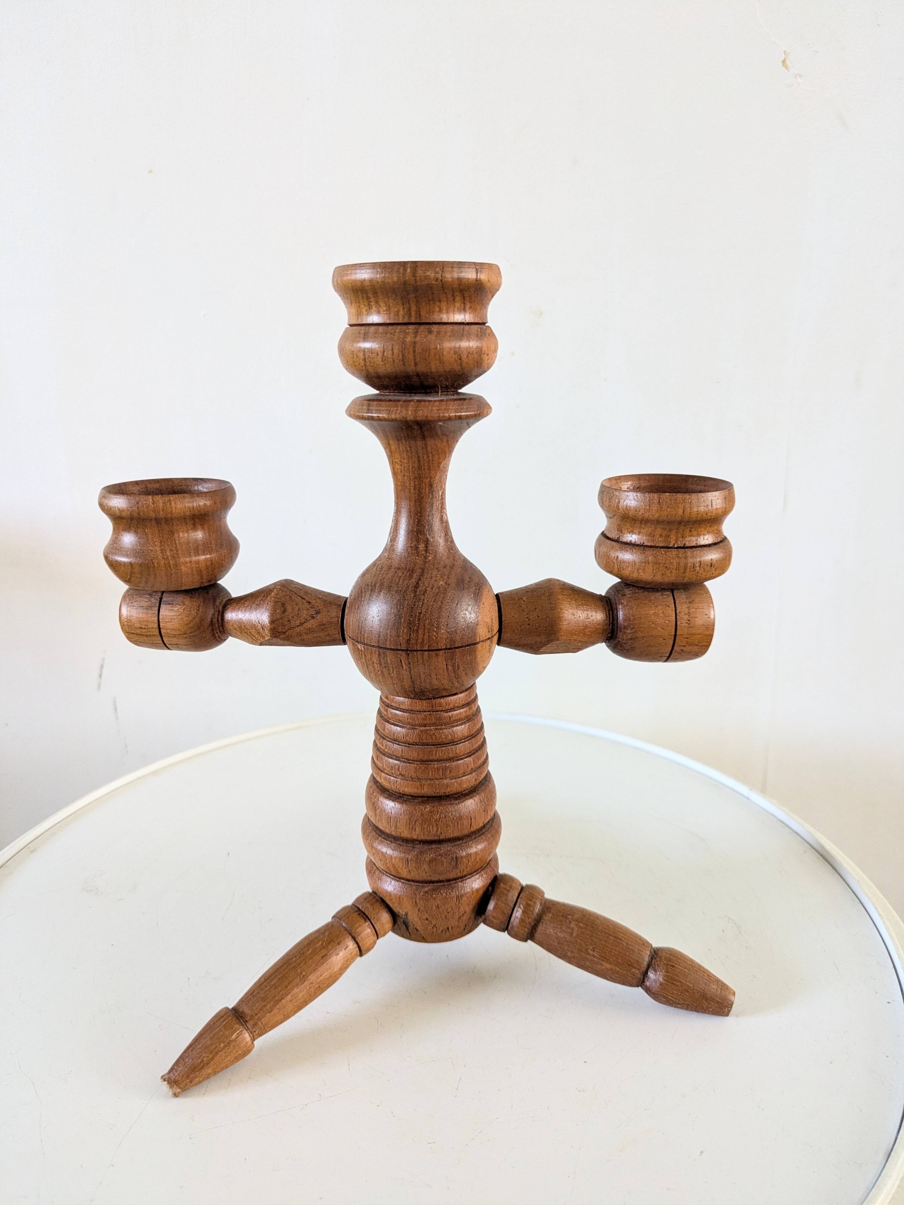 Scandinavian vintage candle holder design from the 60s