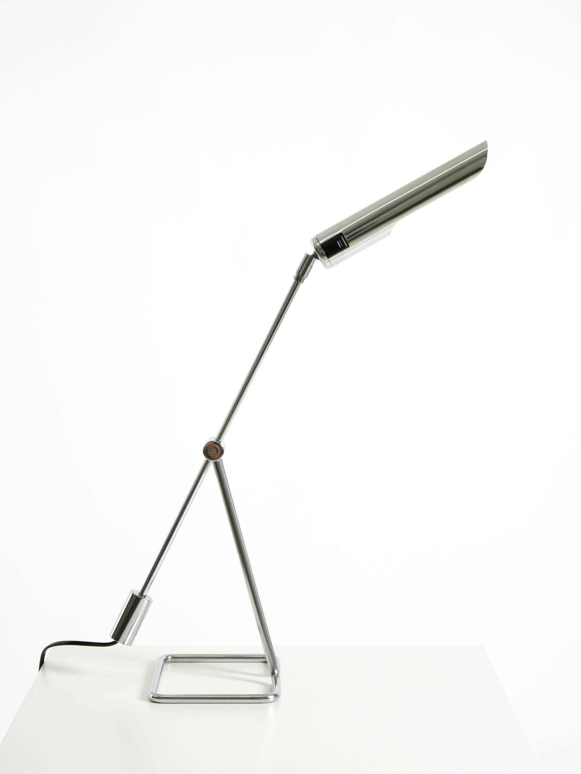 1980s chrome-plated metal table lamp by Abo Randers for IKEA