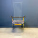 Plexiglass and brass dining chairs by Belgochrom, set of 6 - 1970s