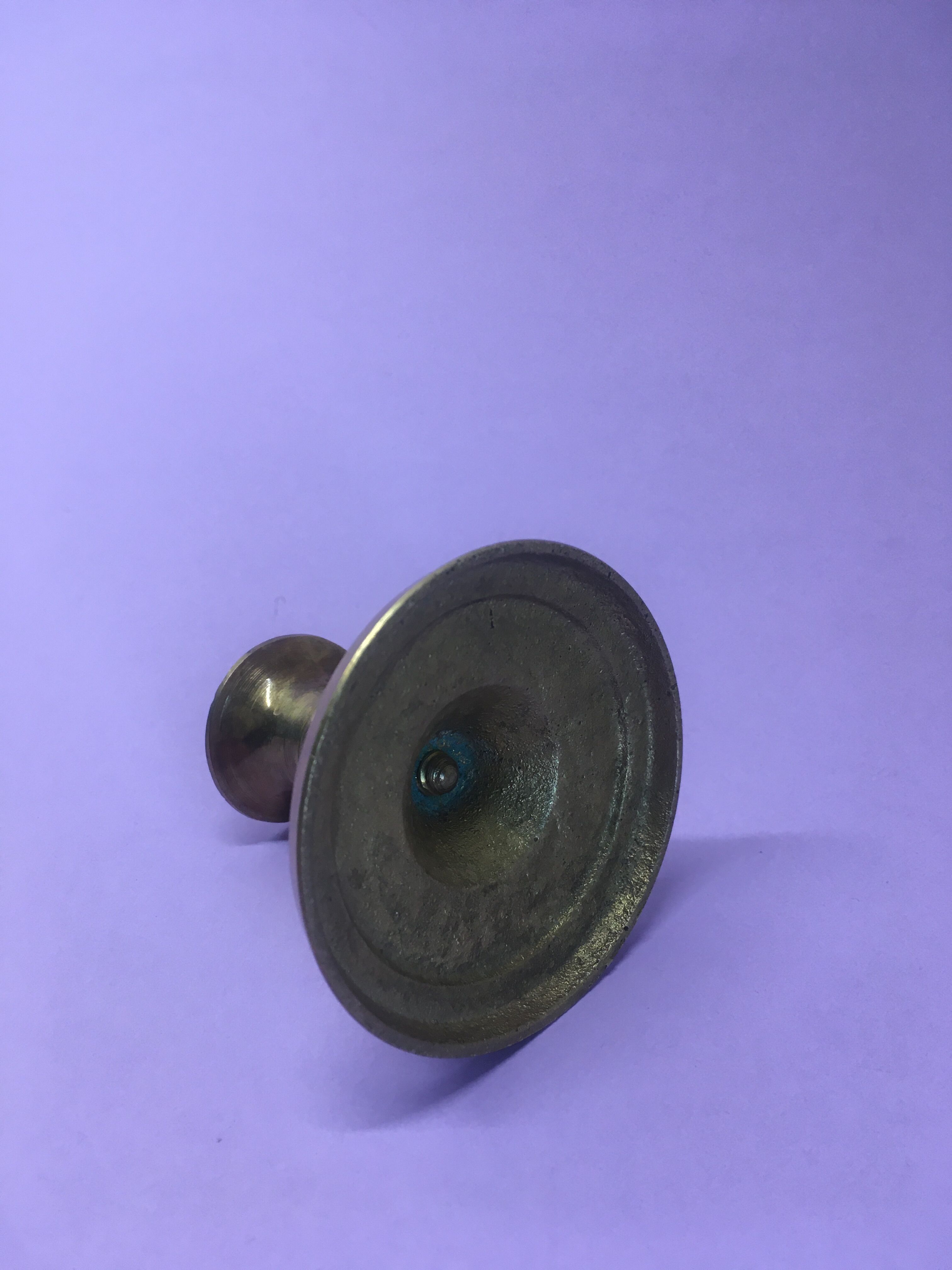 Brass candle holder for fine candle