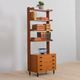 Italian teak free standing wall unit 1970s
