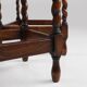 Ensemble de 3 tables gigognes en chêne et rotin du XXe siècle