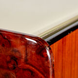 Italian walnut sideboard with mirror