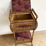 Rattan and textile worker, 2 chests, 1960s