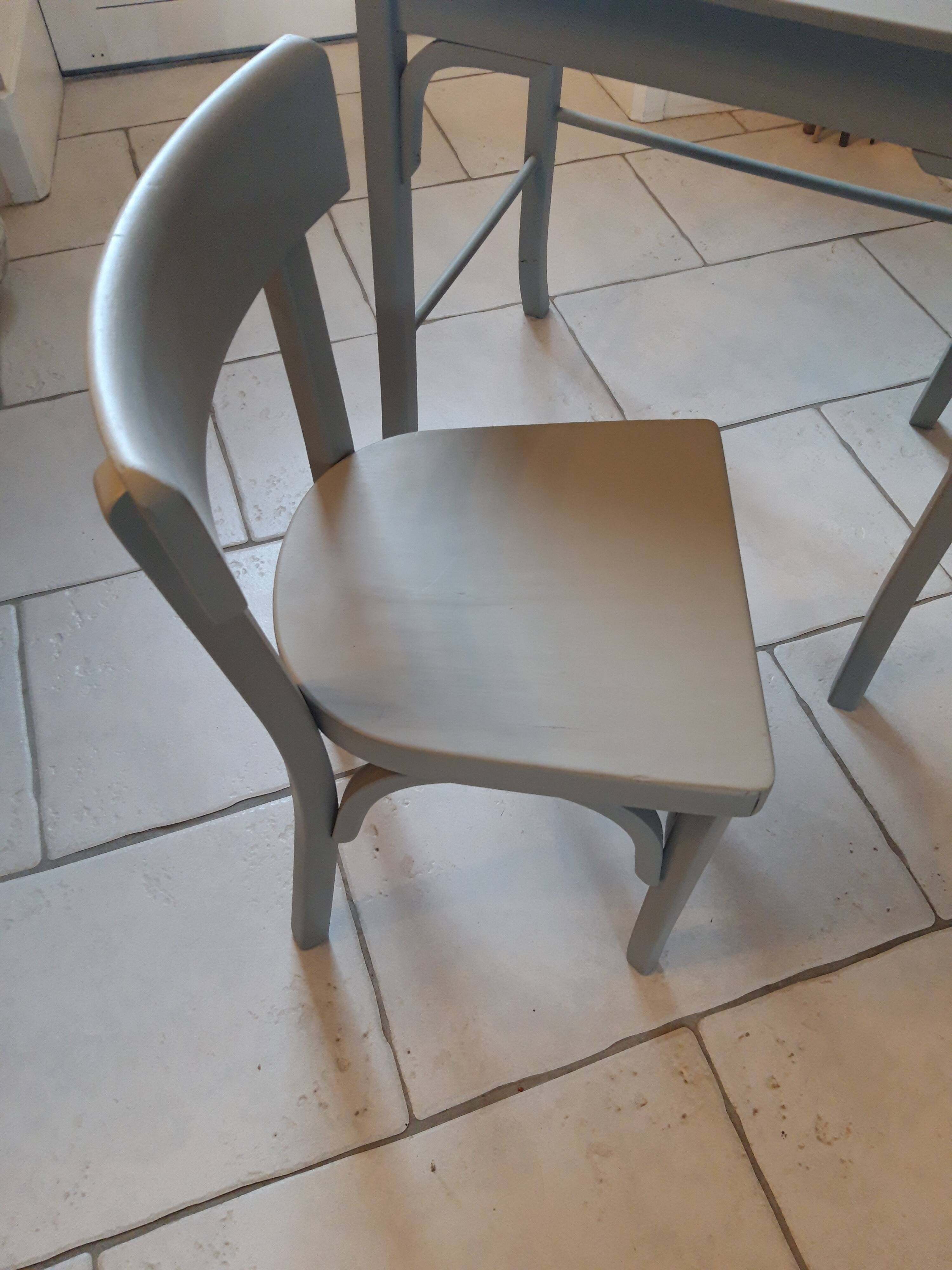 Baumann desk & chair 1950 color Lichen