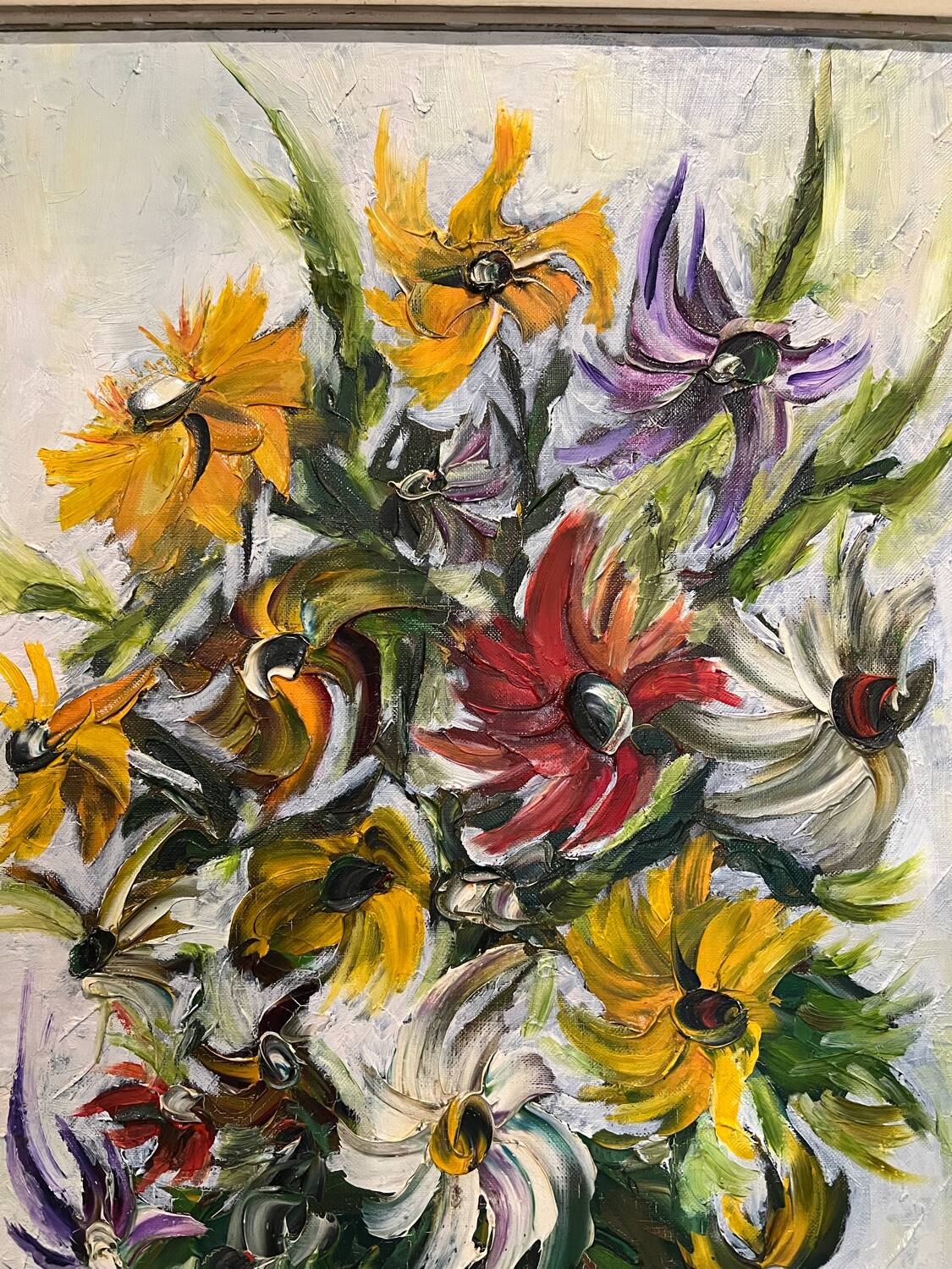Oil painting Spring flowers