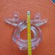 Pair of crystal candlesticks from France, Vannes, vintage 60s/70s.