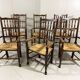 Lancashire spindleback dining arm chairs 1900's