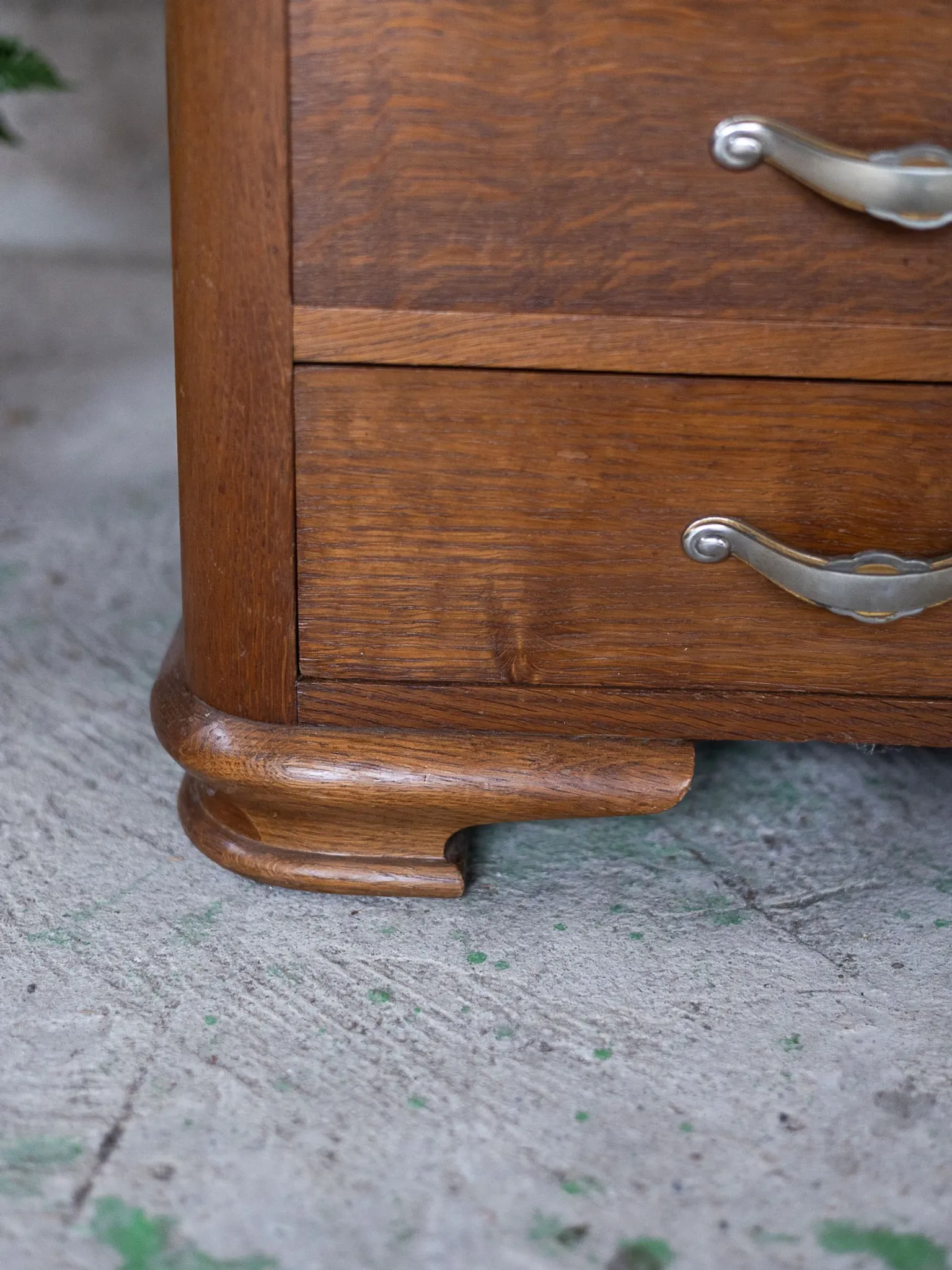 Vintage bedside table in Empire / Art Deco style