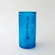 Vintage 1970s IVIMA Blue Glass Jug and Six-Glass Set
