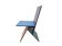 Chaise Vilbert style Memphis Milano conçue par Verner Panton pour Ikea