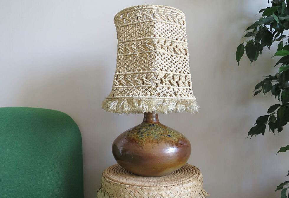 Lampe boheme en grès Selency