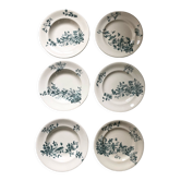 6 plates iron earth birds Longwy "cute"