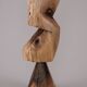 Solid wood sculptural side table, original contemporary design, logniture