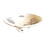 Antique compotier in rustic iron earth