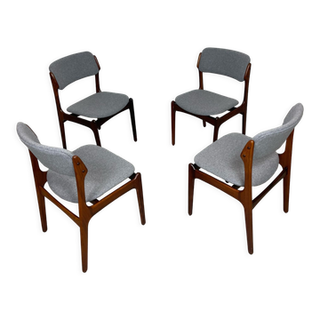 Danish mid-century palisander dining chair model 49 by erik buch for o.d. mobler, 1960s