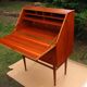 Secretaire with a key from the 1960s / 70s, Denmark, teak wood