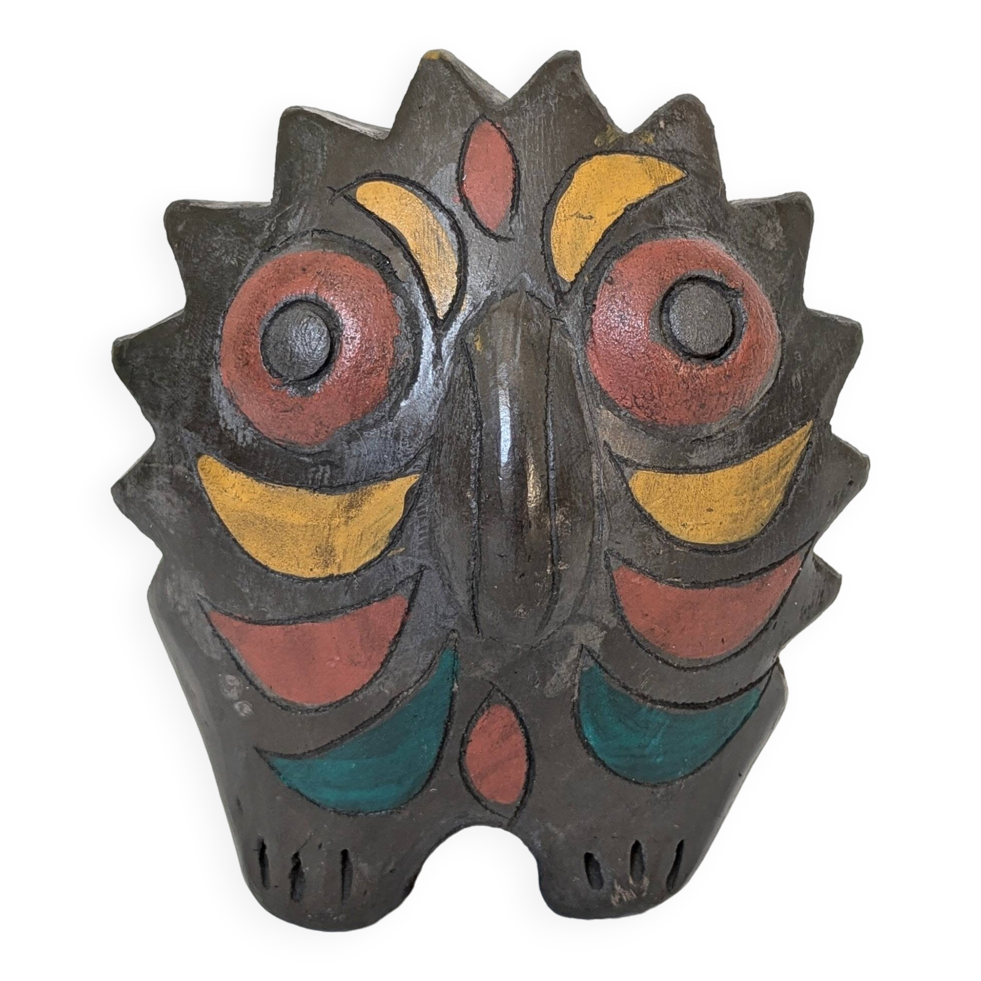 Mexican Pottery Owl from the 70s | Barro Negro Oaxaca | Midcentury