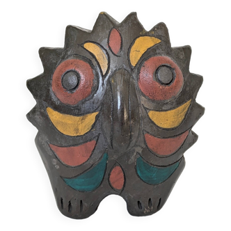 Mexican Pottery Owl from the 70s | Barro Negro Oaxaca | Midcentury