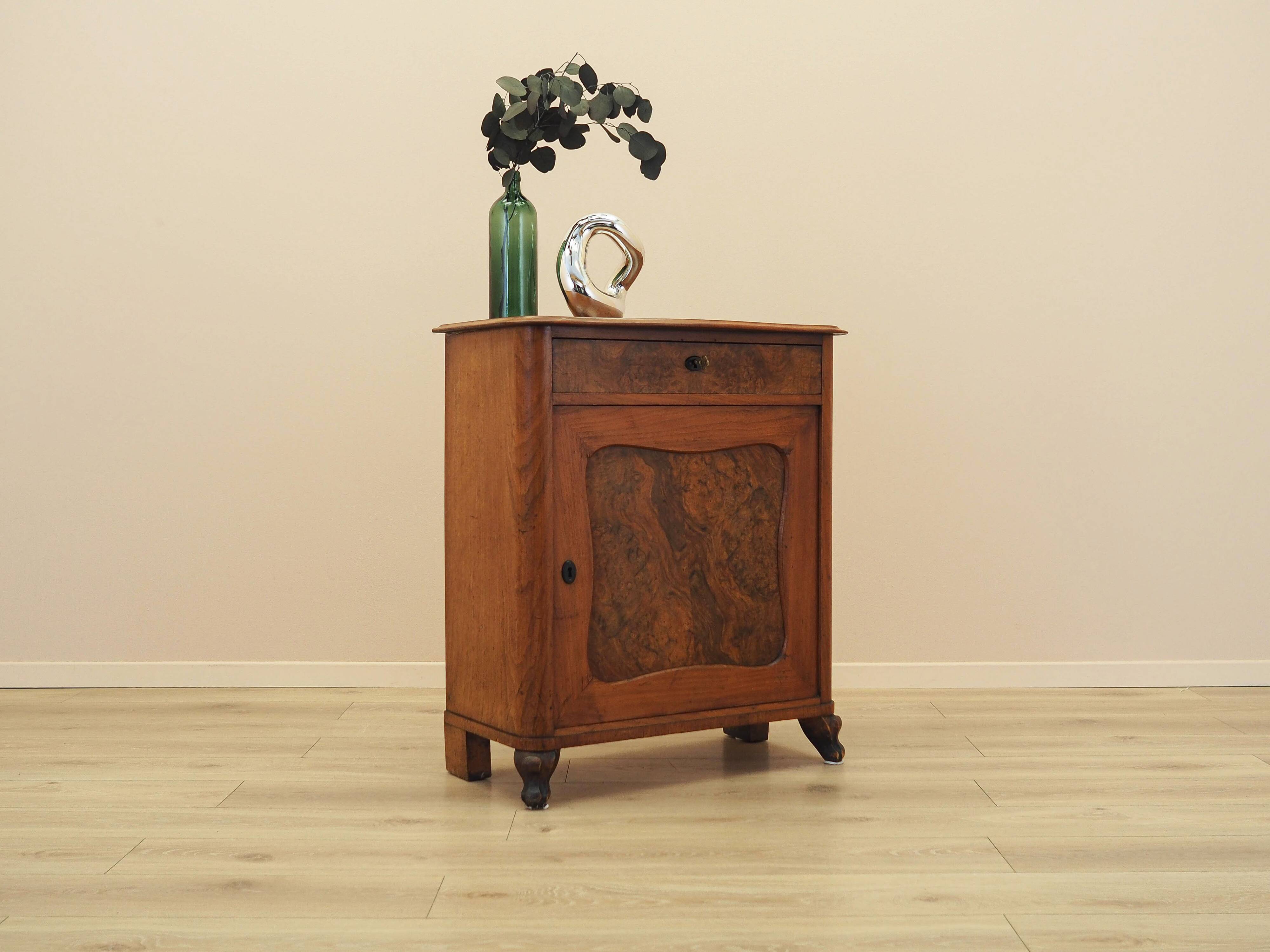 Burr wood cabinet, solid wood, Danish design, 1960s