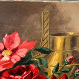 Ancienne peinture de roses