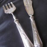 Fish service silver minerva XIXth