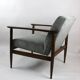 Fauteuil classique en velours côtelé, années 1970